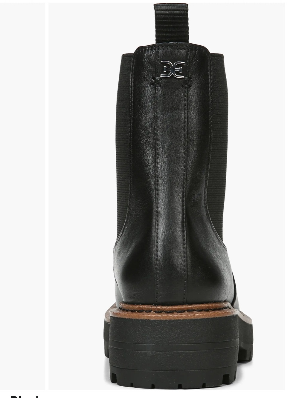 NWOT Sam Edelman Laguna Leather Lug Sole Chelsea Boot Size 8 - Picture 5 of 15